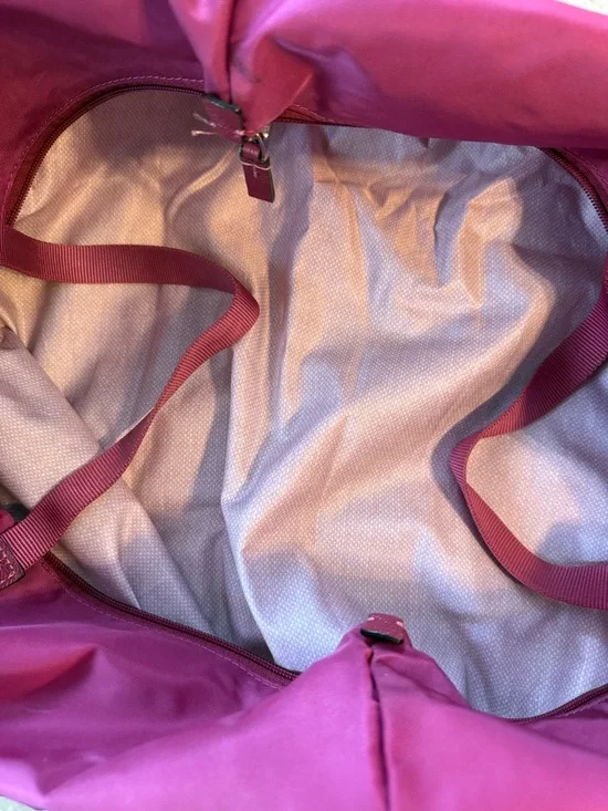 TUMI VOYAGER “JUST IN CASE” NYLON TRAVEL TOTE IN RASPBERRY - Picture 5 of 5